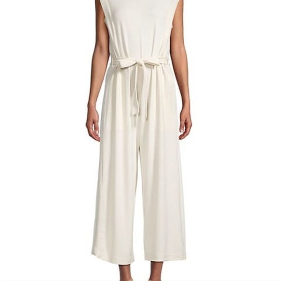 Max Studio French Terry Waist-Tie Jumpsuit - Picture 13 of 16